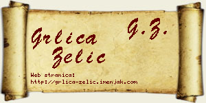 Grlica Zelić vizit kartica